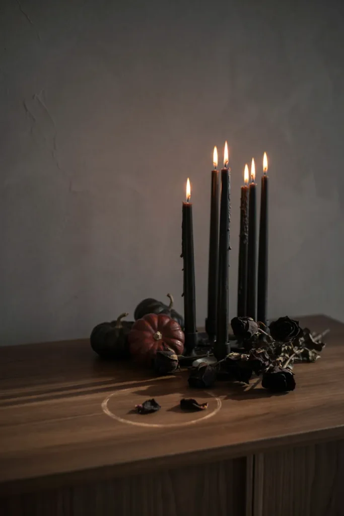 Black Candle Cluster