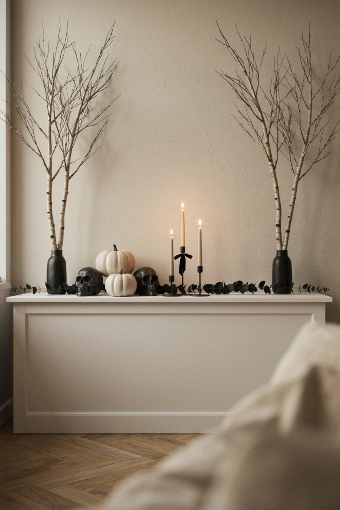 Black and White Mantel
