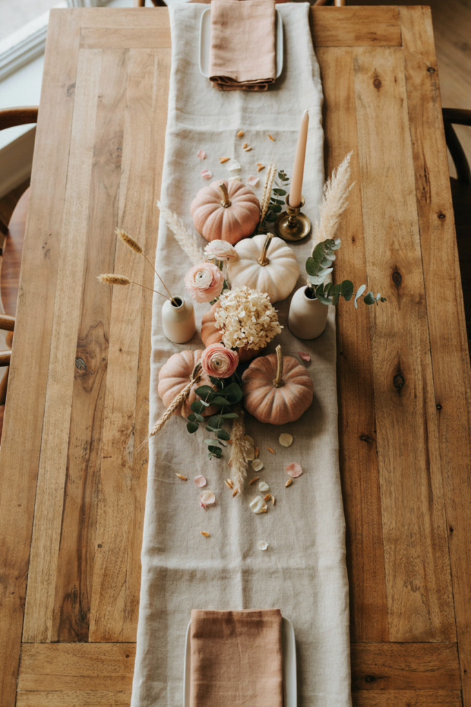 Blush and Cream Pumpkin Palette