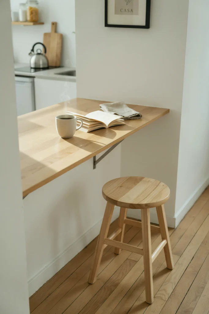 Fold-Down Wall Table