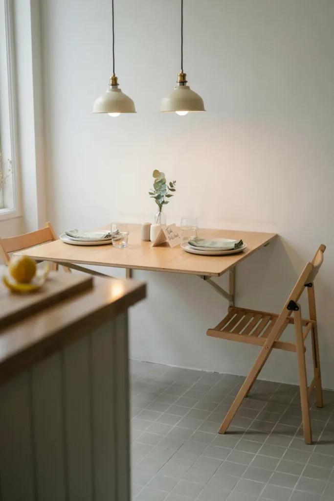 Fold-Down Wall Table