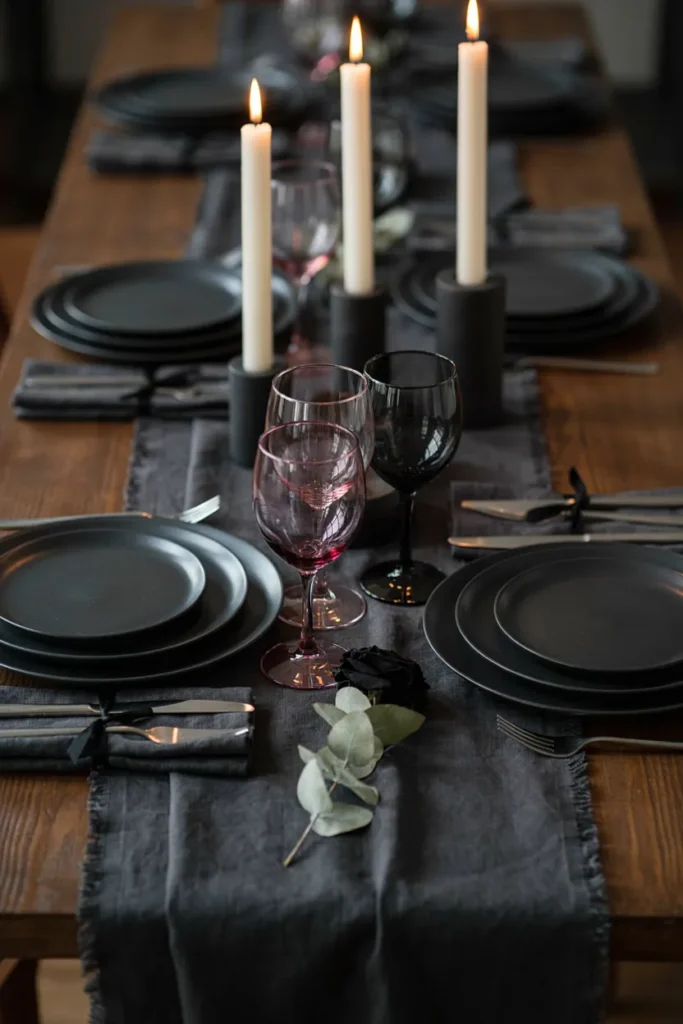 Gothic Glassware Display