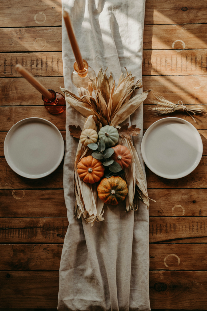 Harvest Corn and Gourd Trio