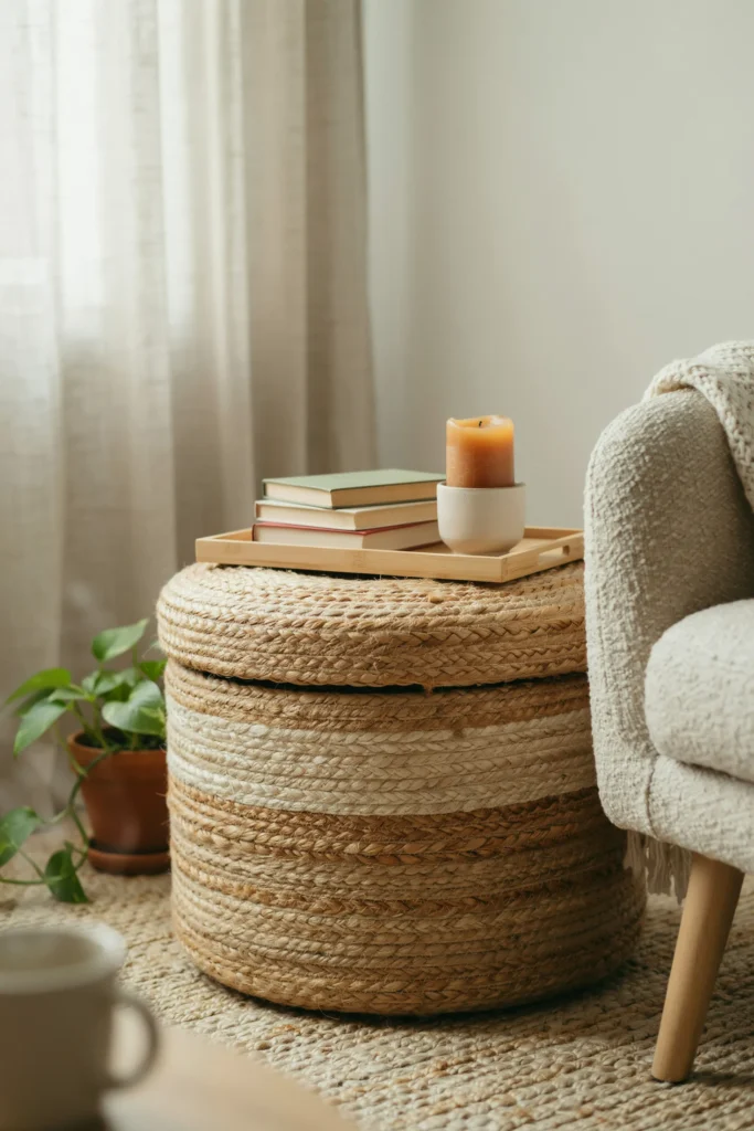 Hidden Storage Ottoman