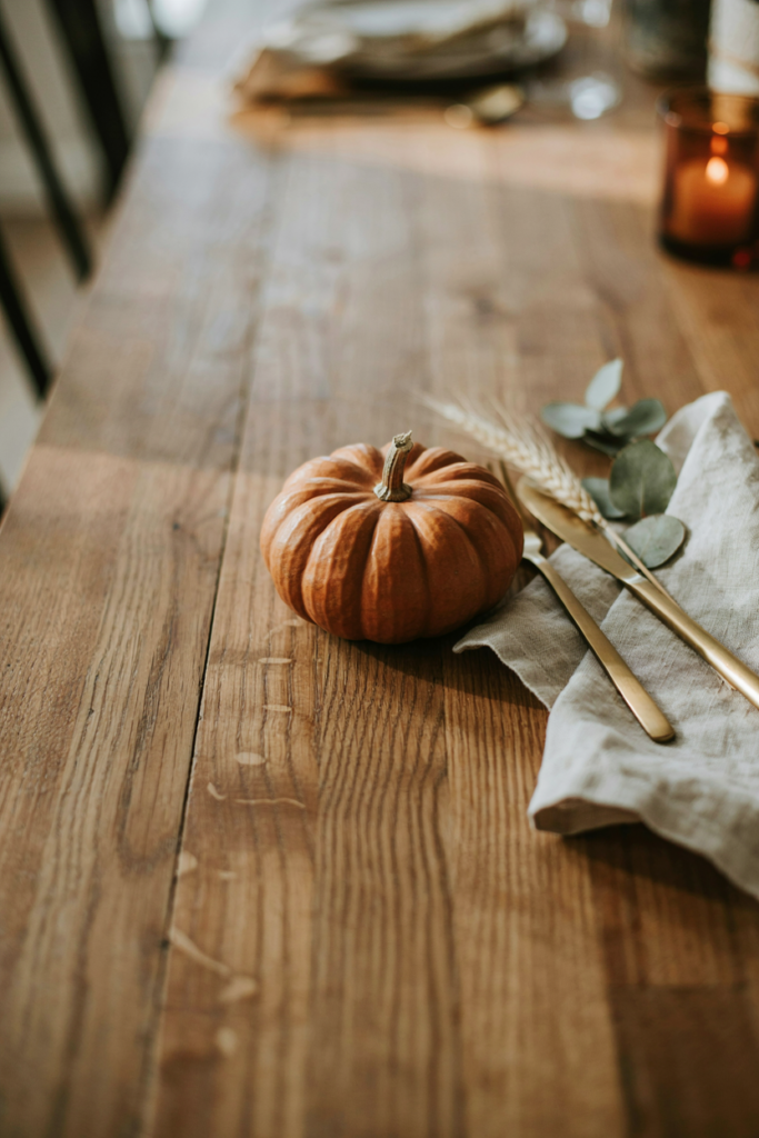 Mini Pumpkin Place Setting.