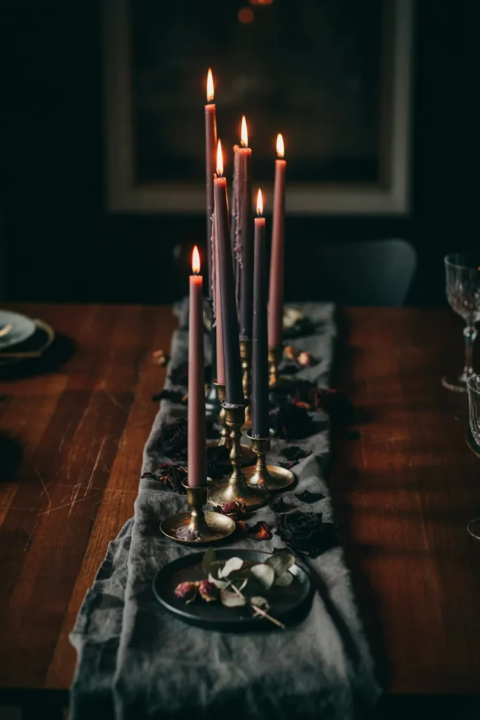 Moody Candle Cluster