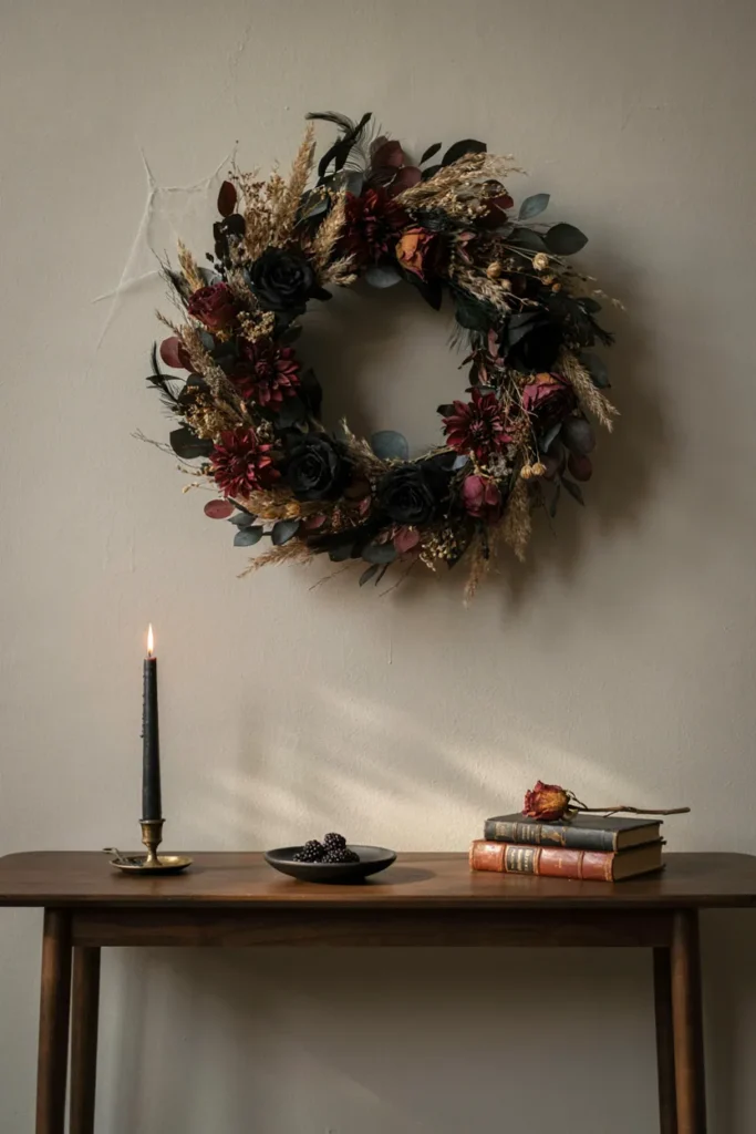 Moody Wreath Display