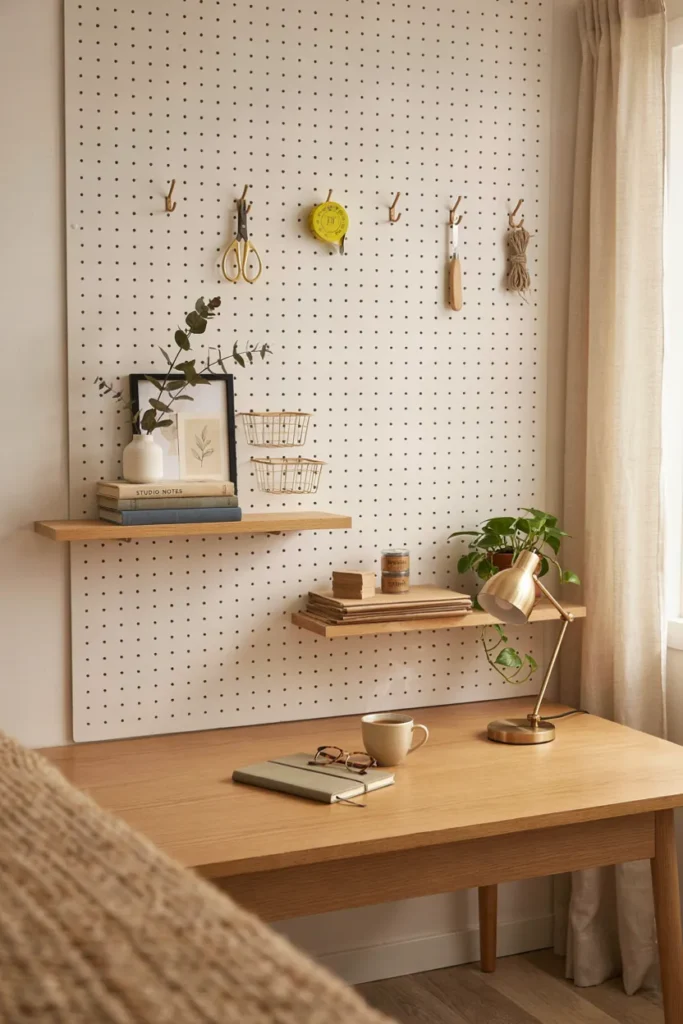Pegboard Organization Wall