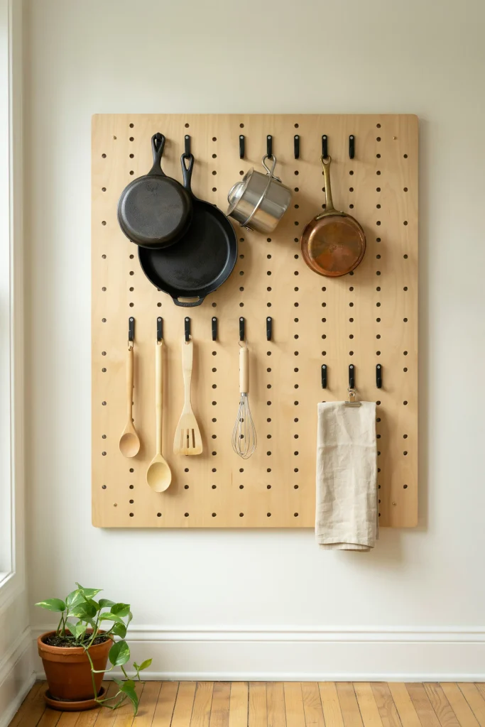 Pegboard Pot Organizer
