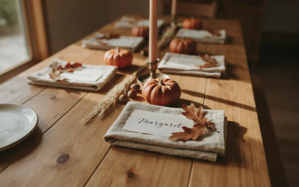 Thanksgiving table décor