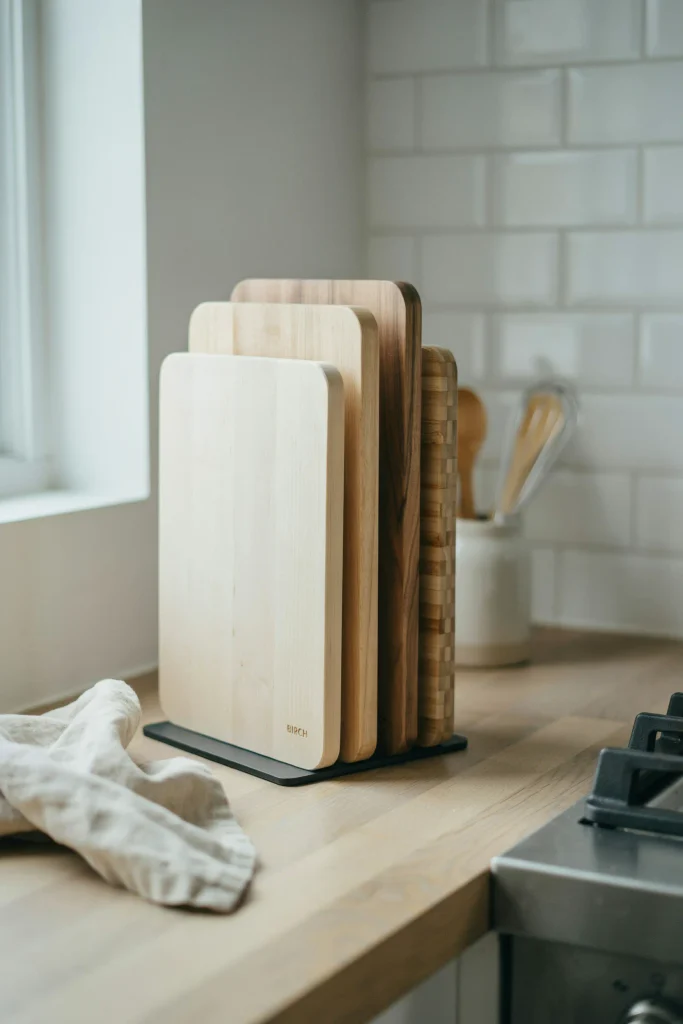 Vertical Cutting Board Storage