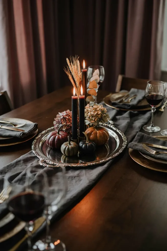 Vintage Mirror Tray Centerpiece