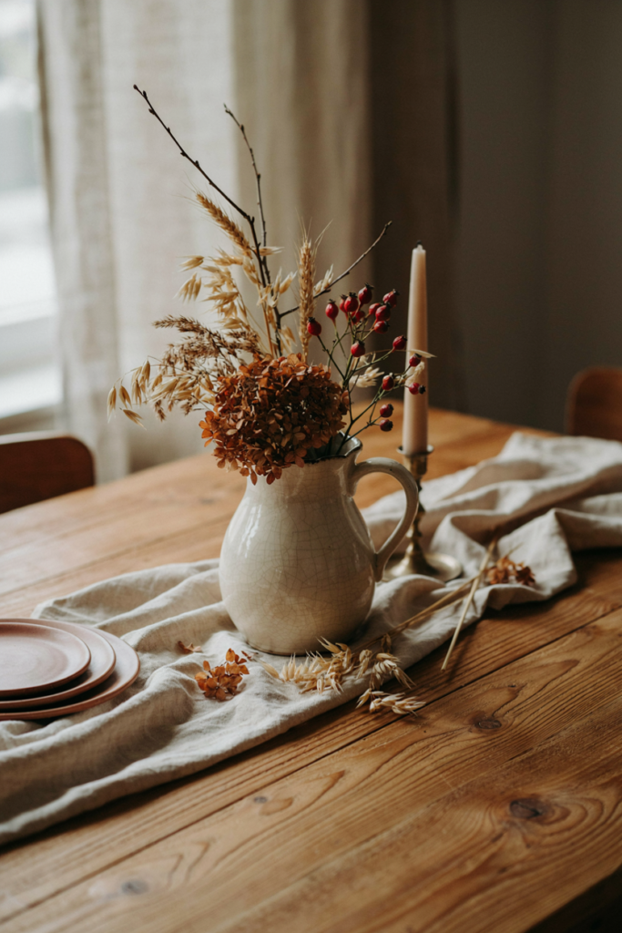 Vintage Pitcher Floral Arrangement