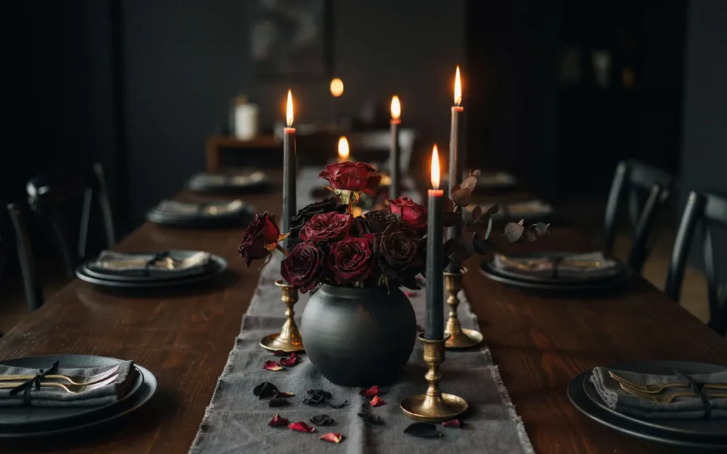 Halloween table decor