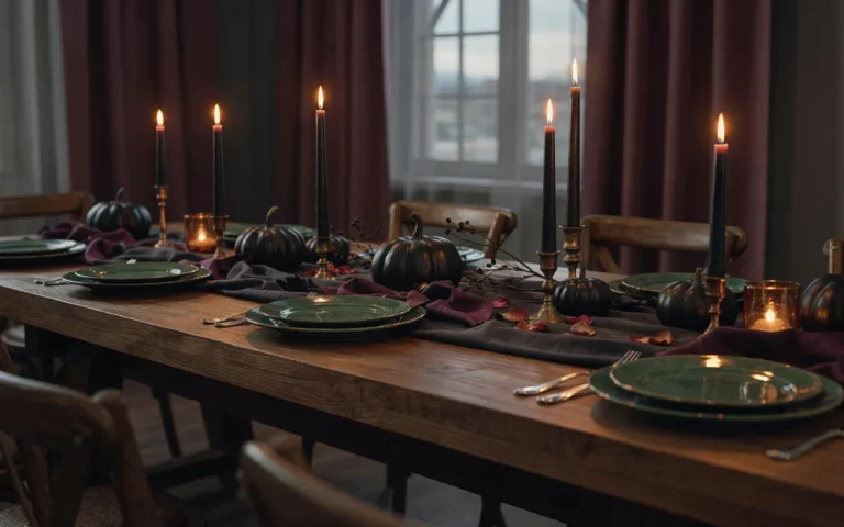 Halloween table decor