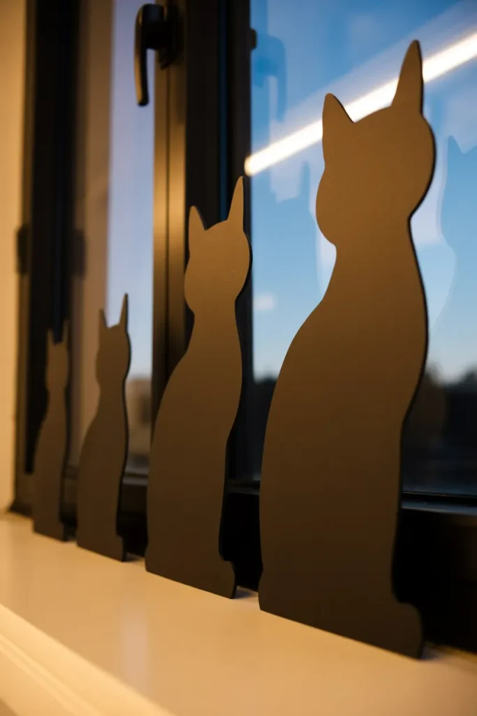 Black Cat Silhouette Cutouts