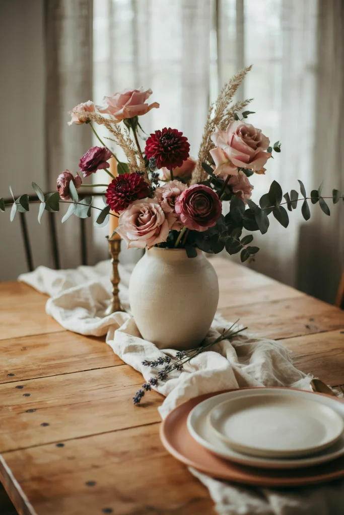 Blush and Burgundy Bouquet