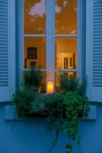 Candlelit Window Boxes
