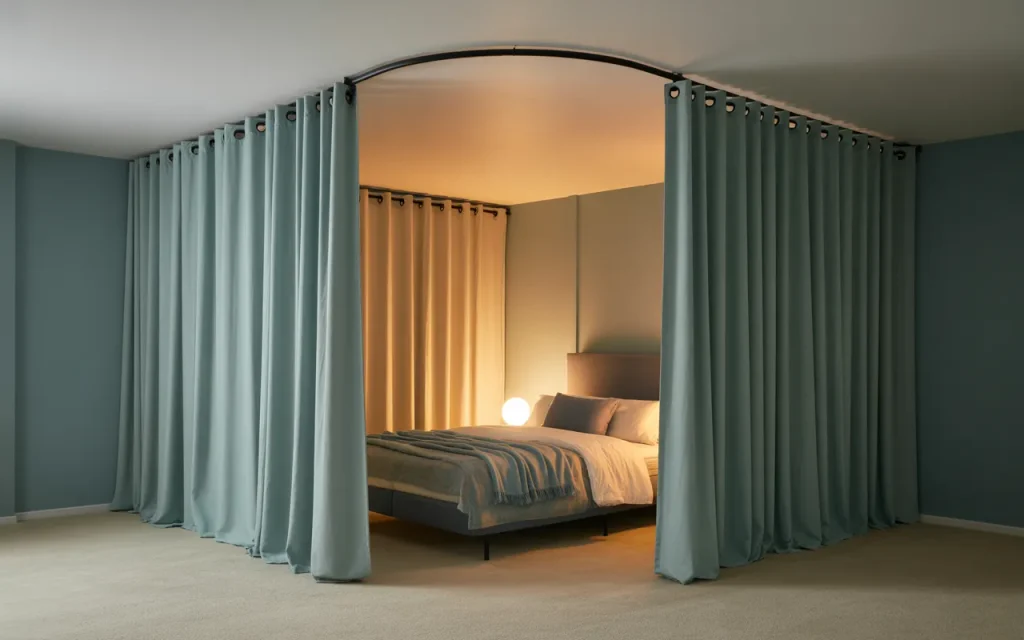 Ceiling Track Curtain System