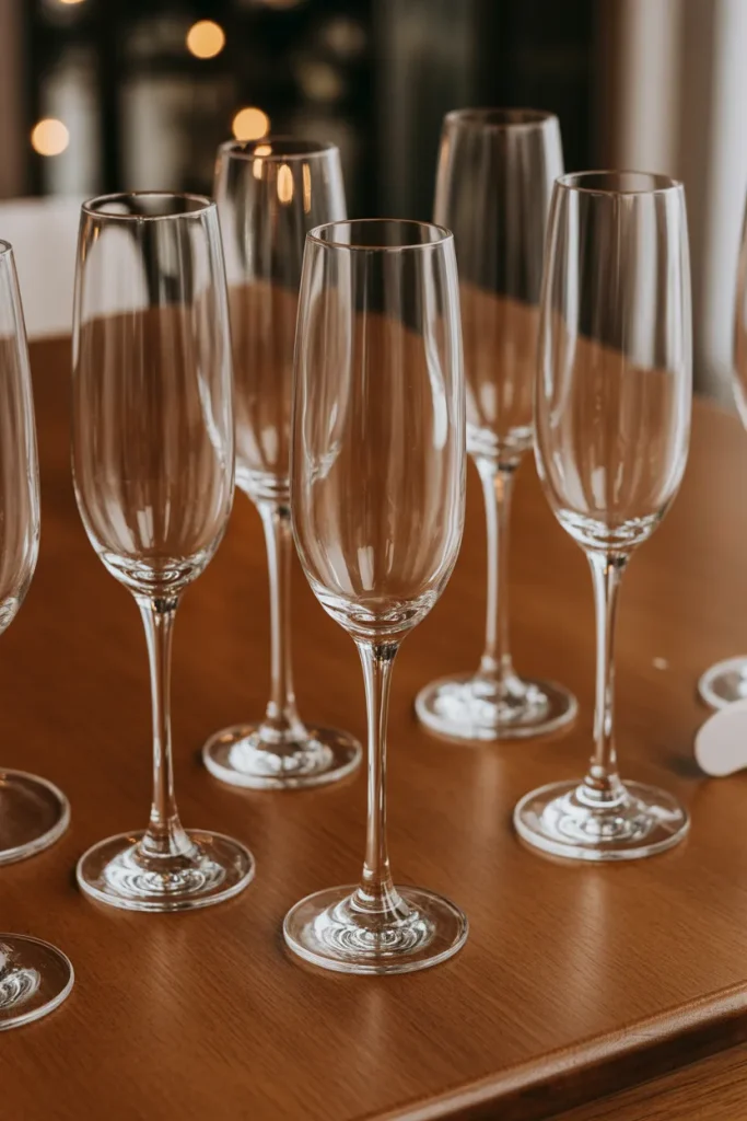 Champagne Flute Ornament Stands