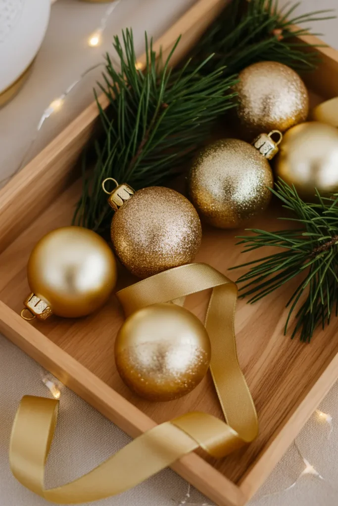 Champagne and Pine Tray