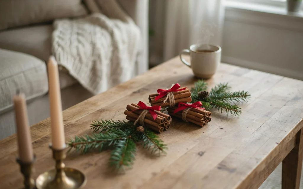 christmas coffee table decor