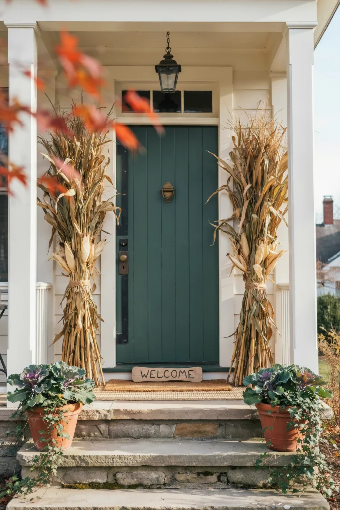 Cornstalk Door Flanking