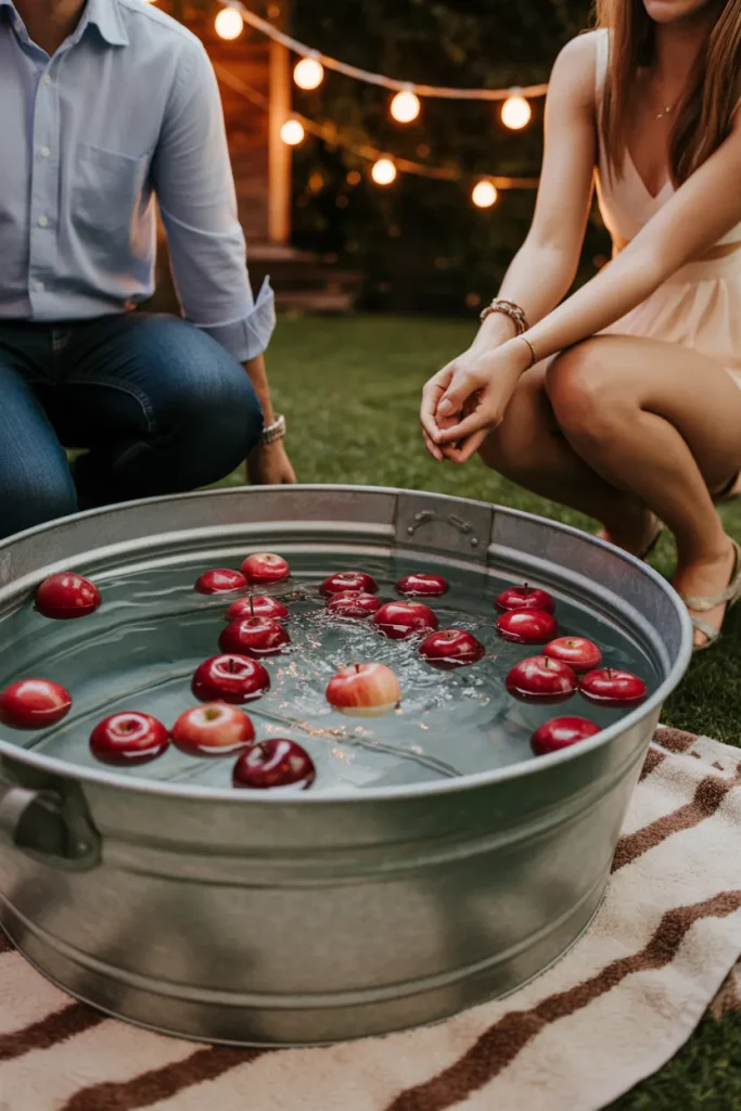 DIY Bobbing for Apples Station