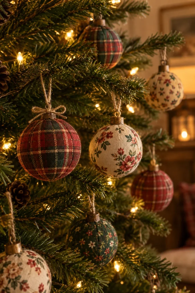 Fabric Scrap Ornaments