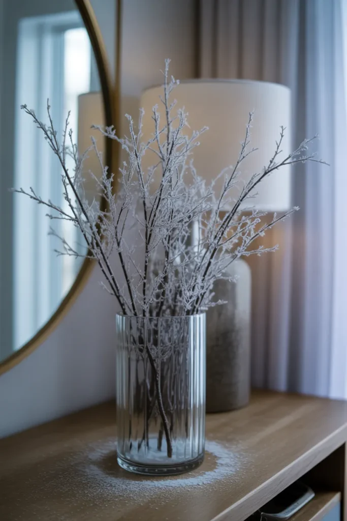Faux Snow Flocked Branches