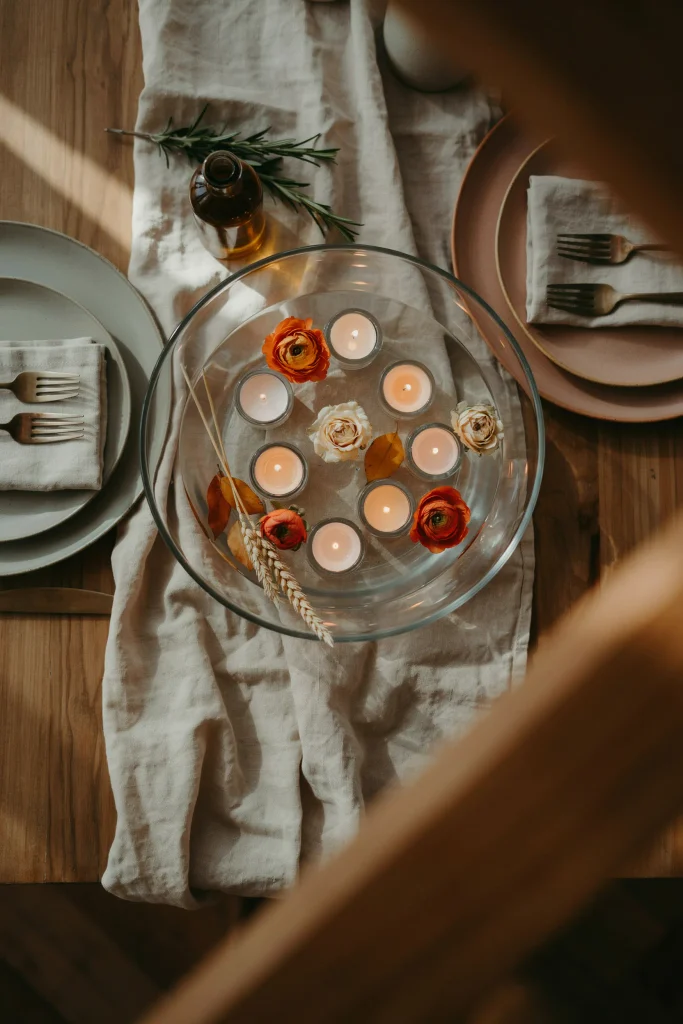 Floating Candle Floral Bowl