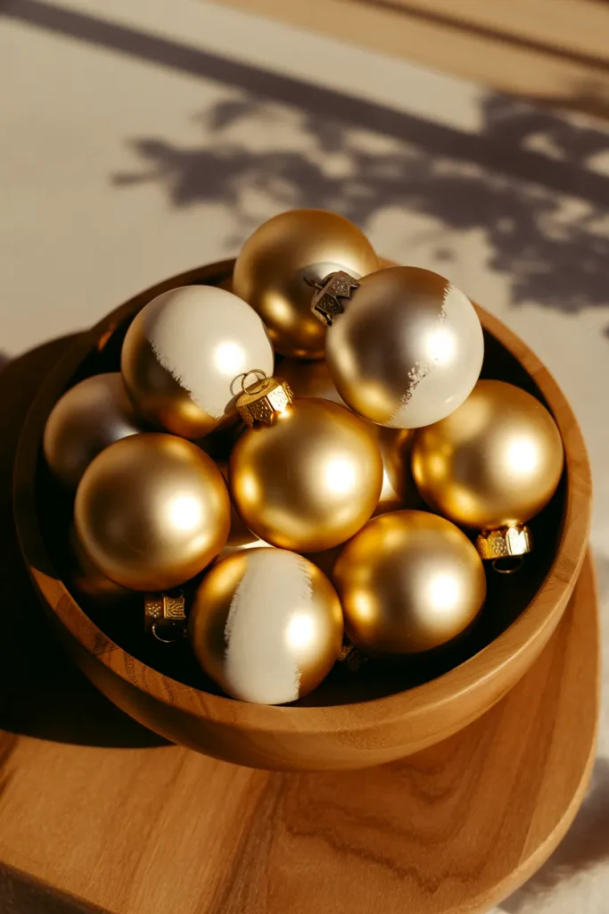 Gold-Dipped Ornament Bowl