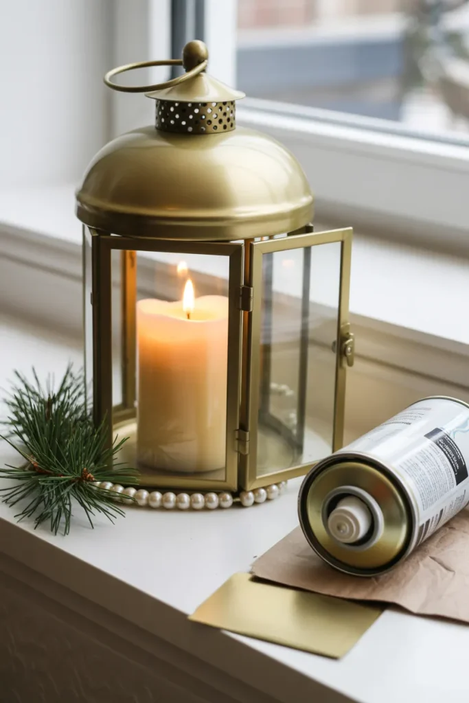 Gold Spray Paint Makeover