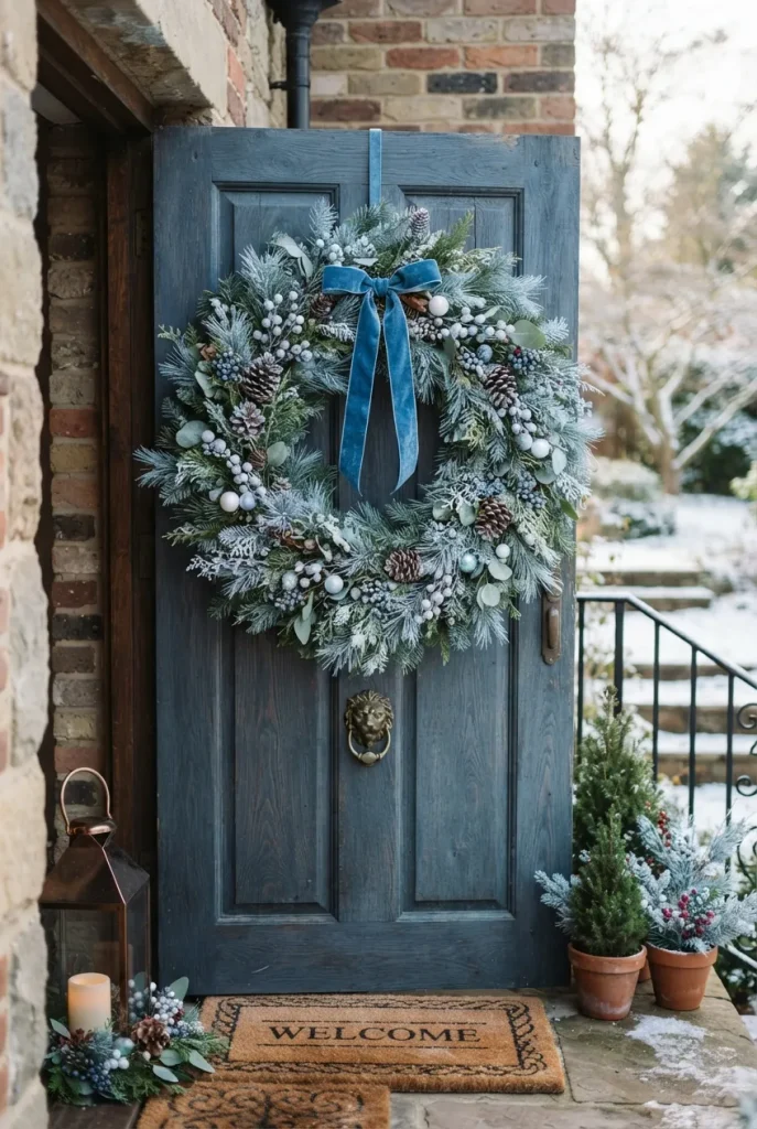 Icy Blue Wreath
