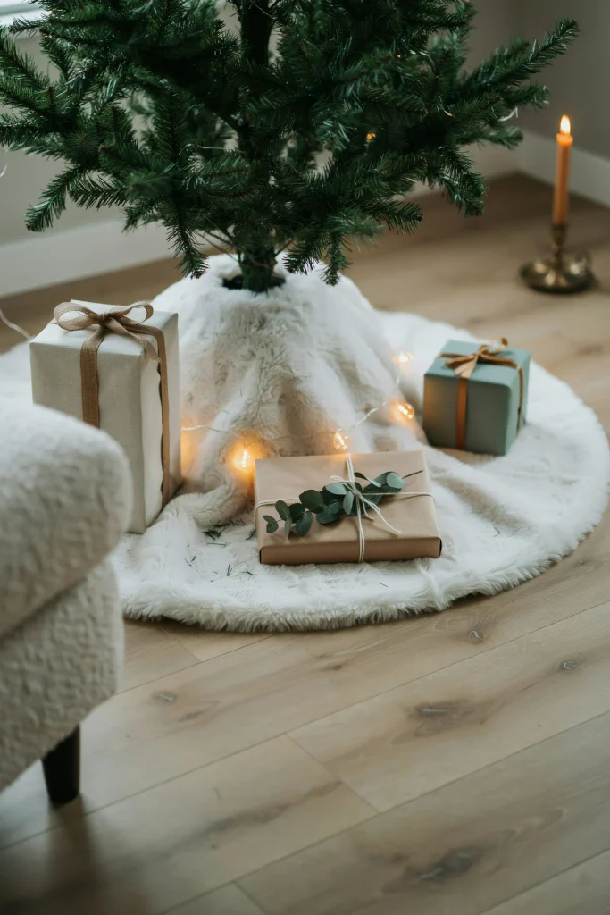 Layered Faux Fur Tree Collar