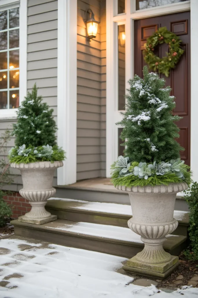  Layered Greenery Urns