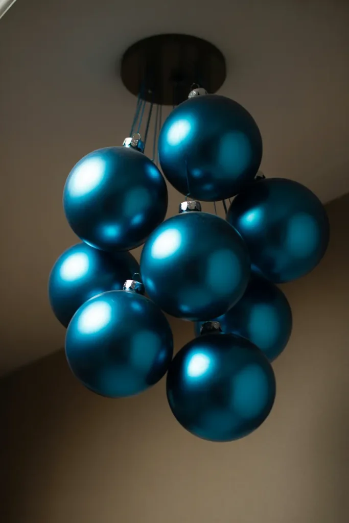 Metallic Blue Bauble Cluster