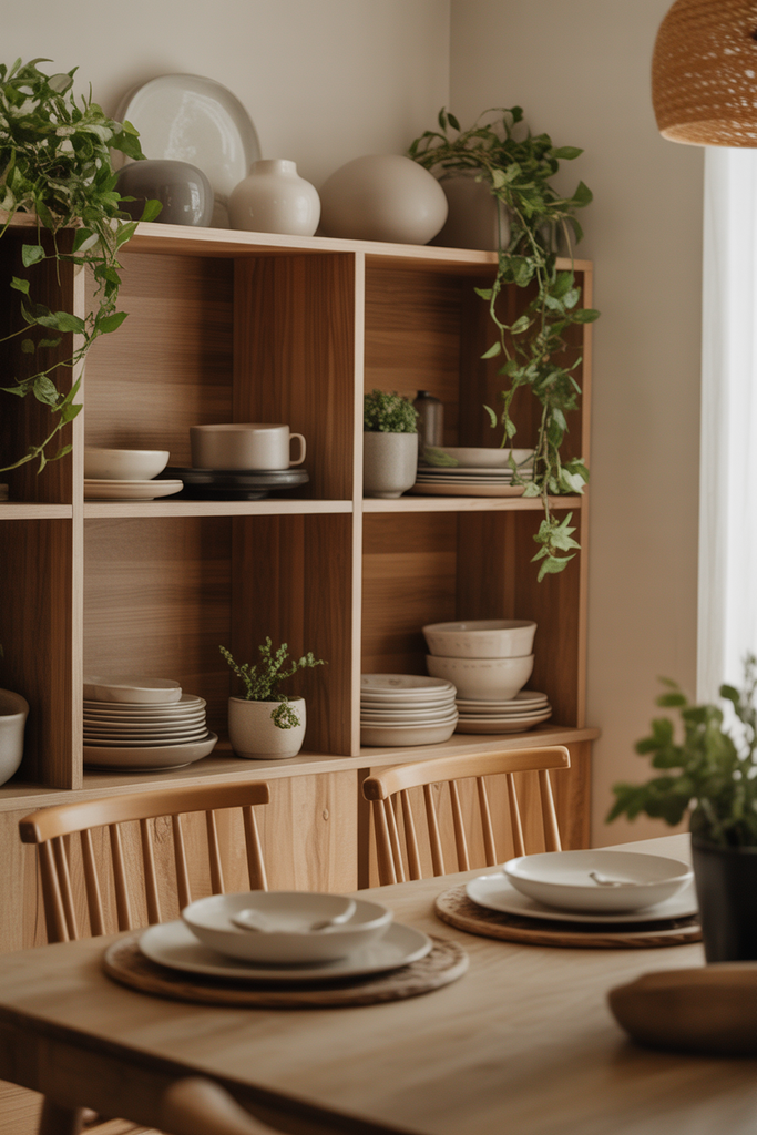 Open Shelving Display