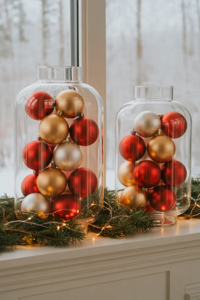 Ornament-Filled Lanterns