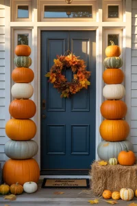 Pumpkin Stack Door Frame