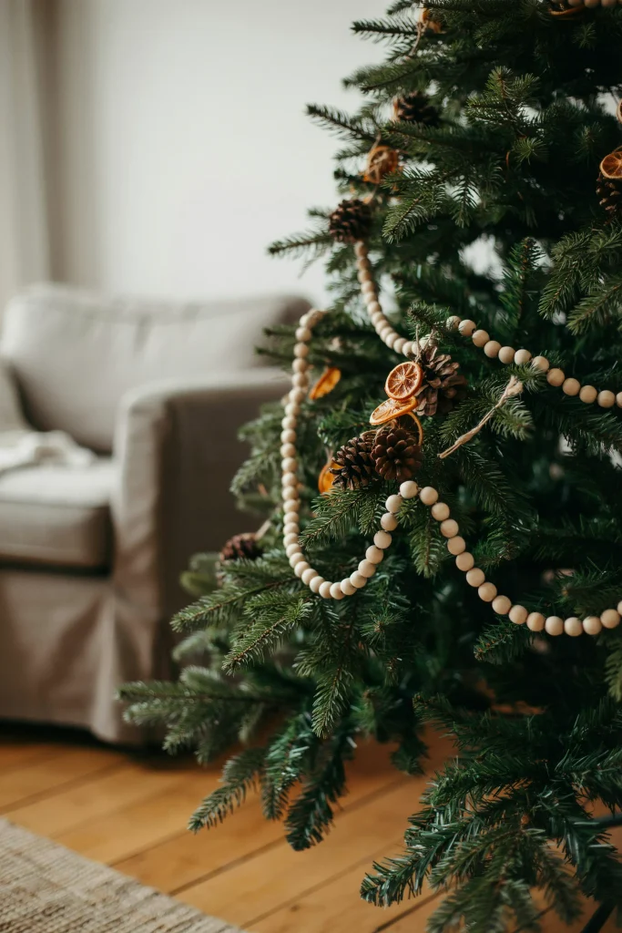 Rustic Wooden Bead Garland