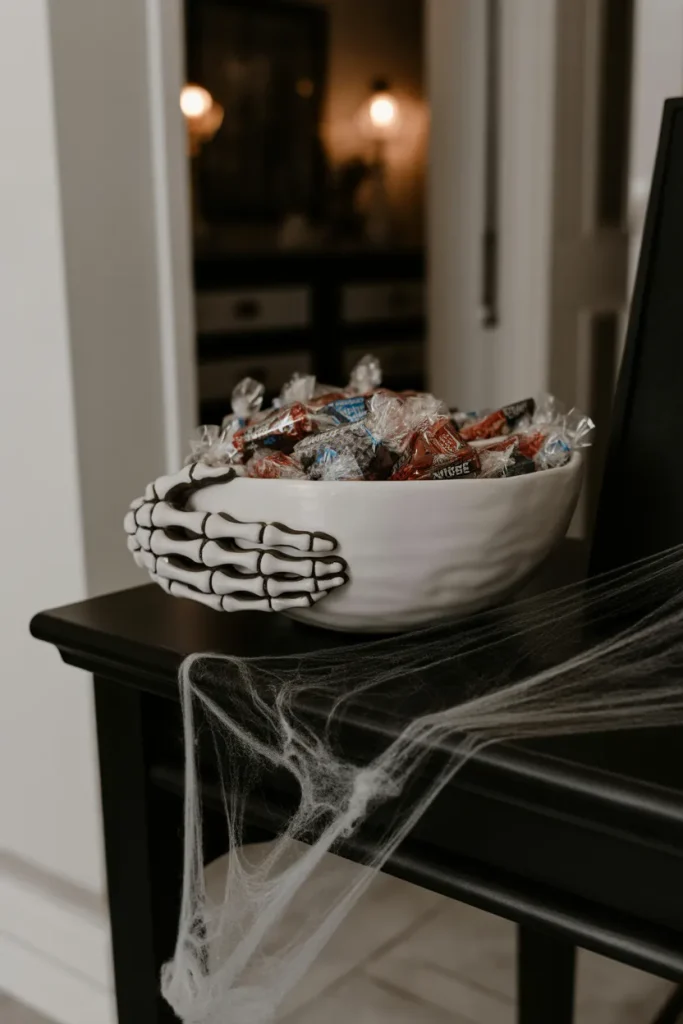Skeleton Hand Candy Bowl