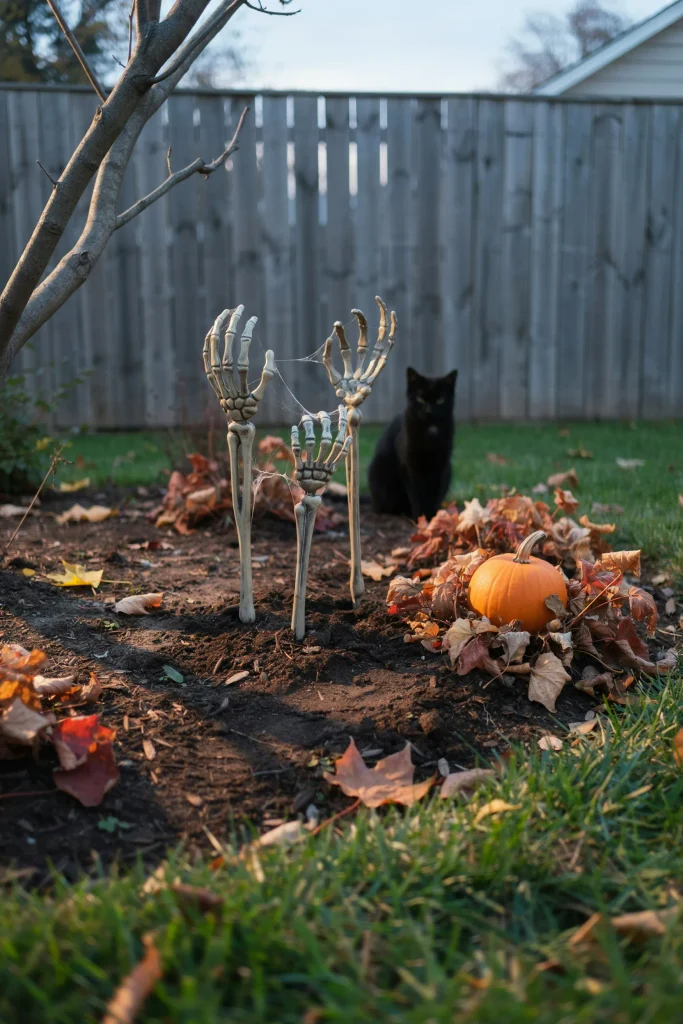 Skeleton Hand Garden Stakes