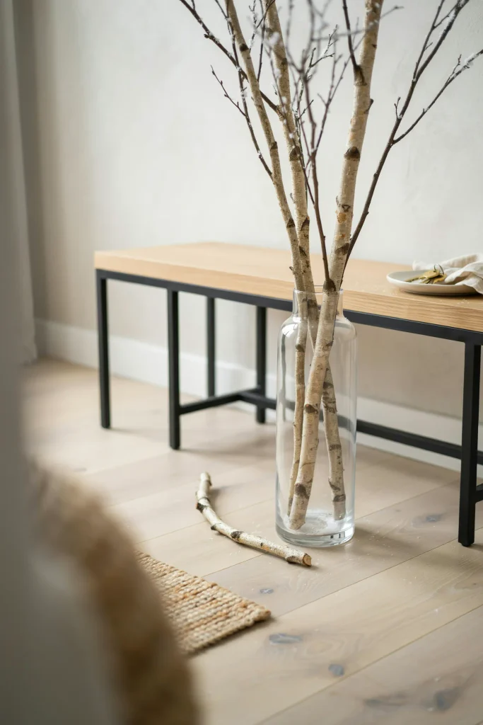 Snow-Dusted Branch Vase