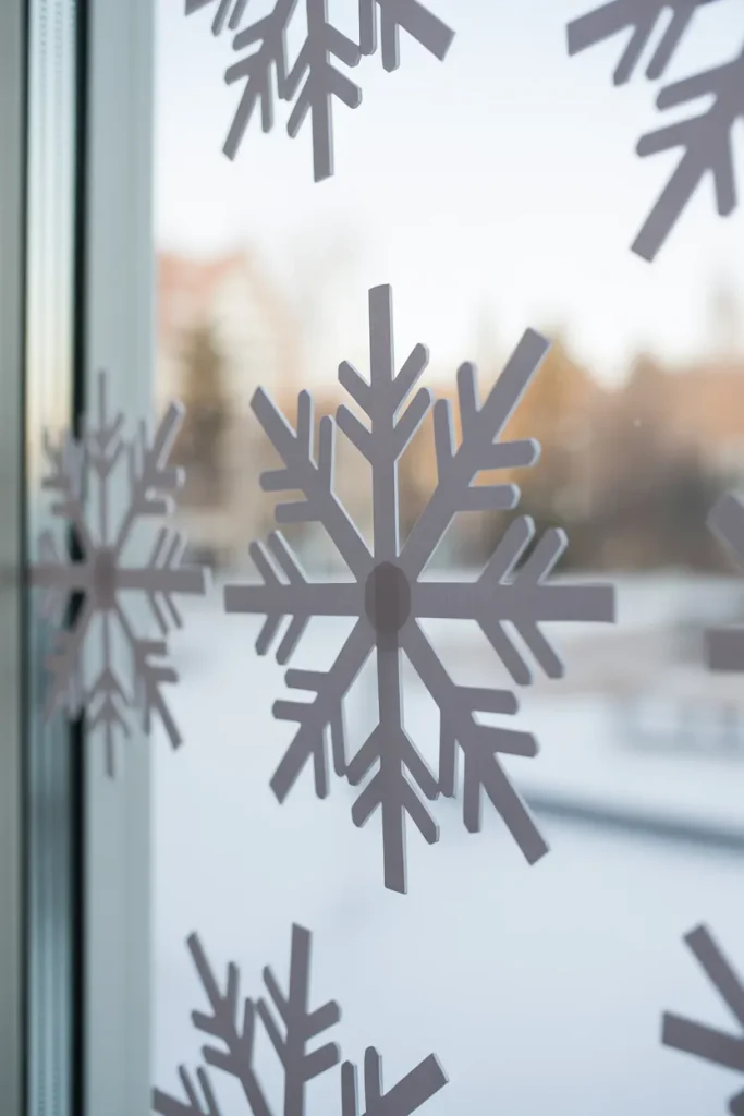  Snowflake Window Clings
