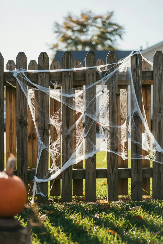 Spider Web Fence Draping