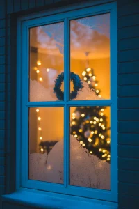 String Light Window Frame