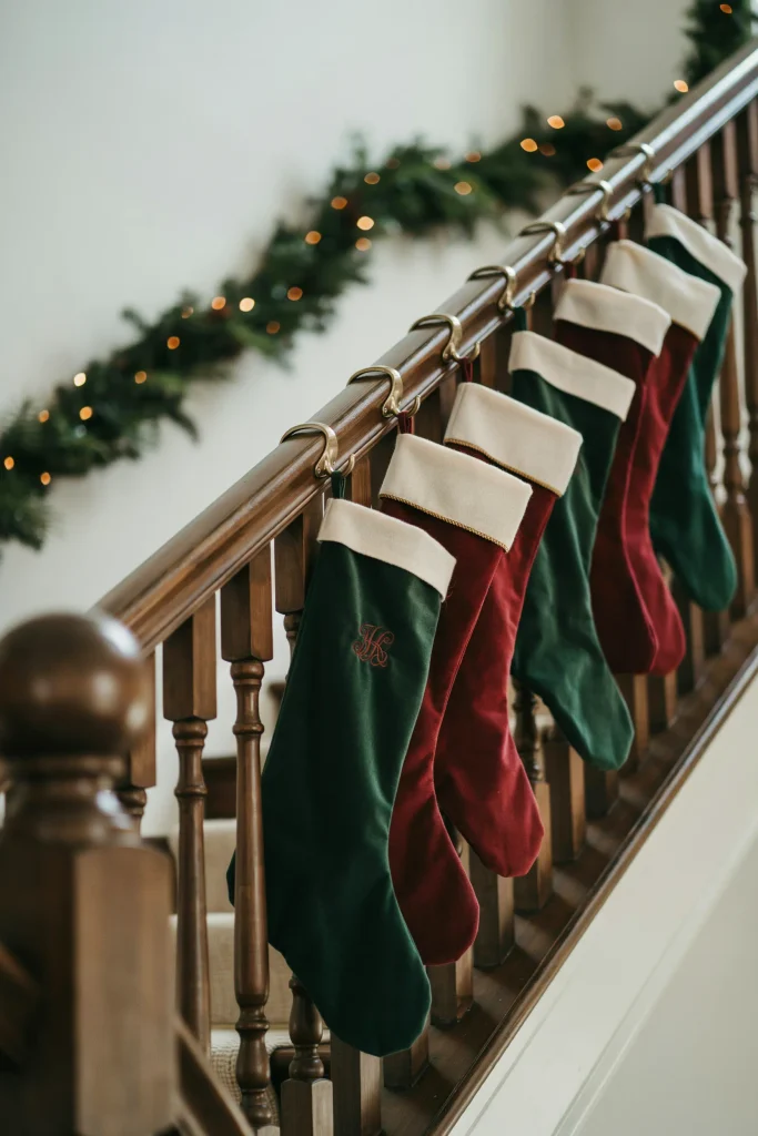 Velvet Stocking Display