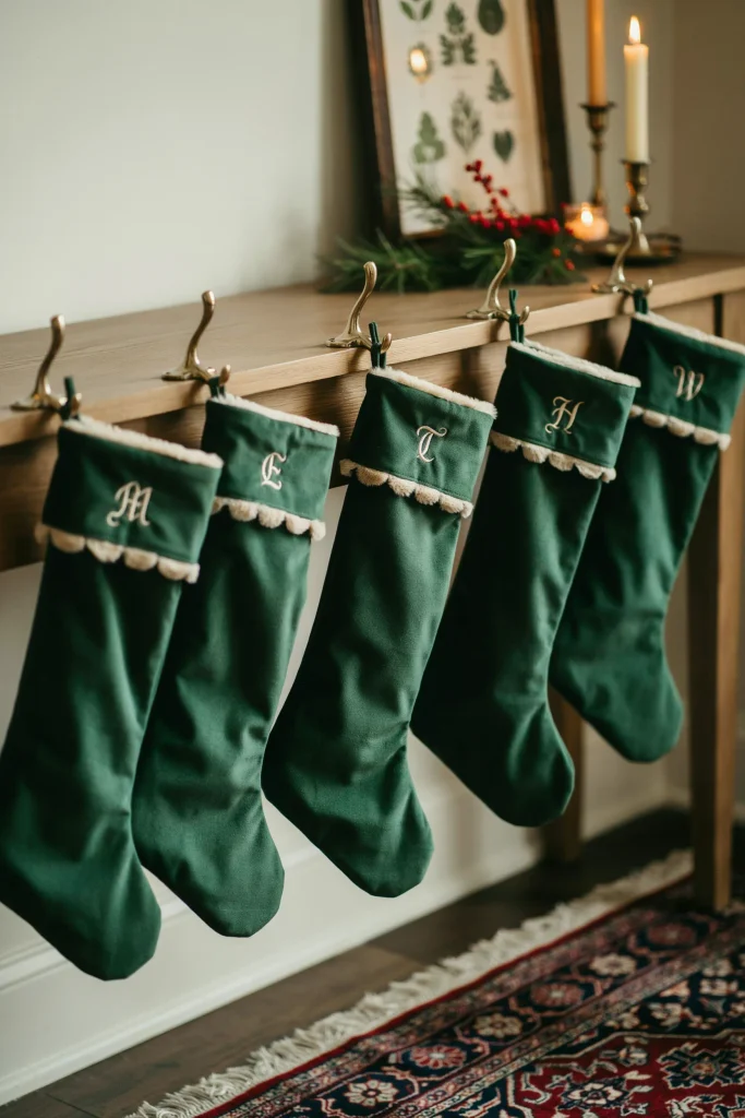 Velvet Stocking Hooks