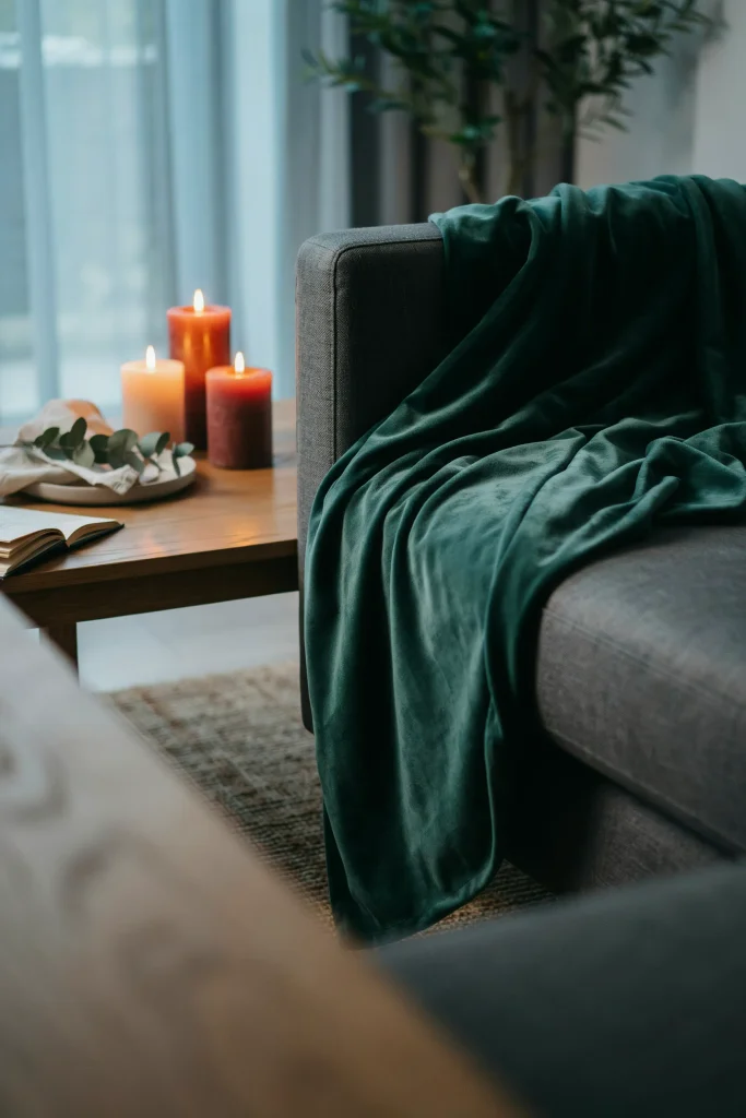 Velvet Throw Layering